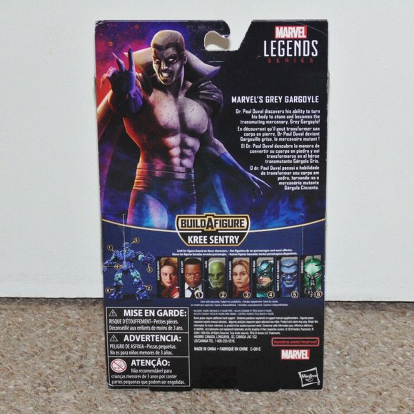 2018 Hasbro Marvel Legends 6" Grey Gargoyle Figure MIB Brand New BAF Kree Sentry - Picture 2 of 6